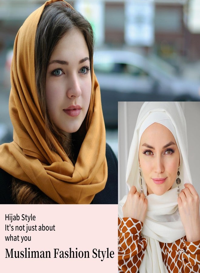 SENONAPO 25 Pack Chiffon Hijab Head Scarves for Women 25 Colors Soft Hijab for Women Lightweight Long Scarf Wrap for Whole Season - Image 4